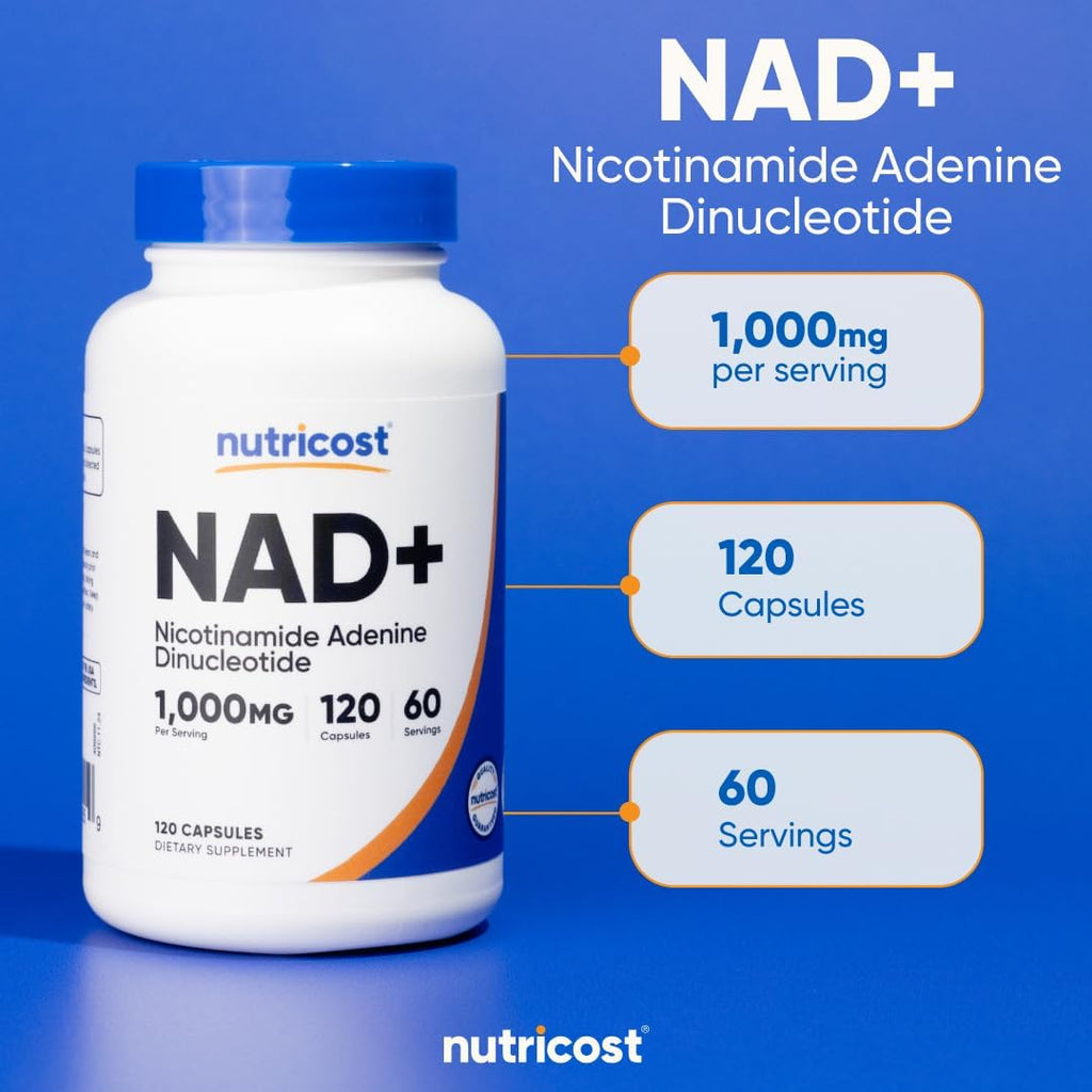 Suplemento Vegano de NAD+ 1,000mg - Efecto Duradero - 5