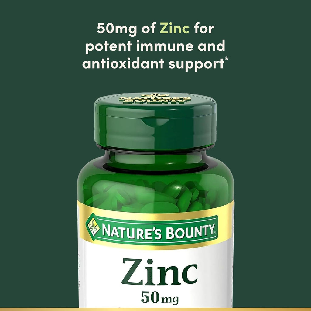 Zinc 50mg de Nature's Bounty: Soporte Inmunológico Efectivo - 3