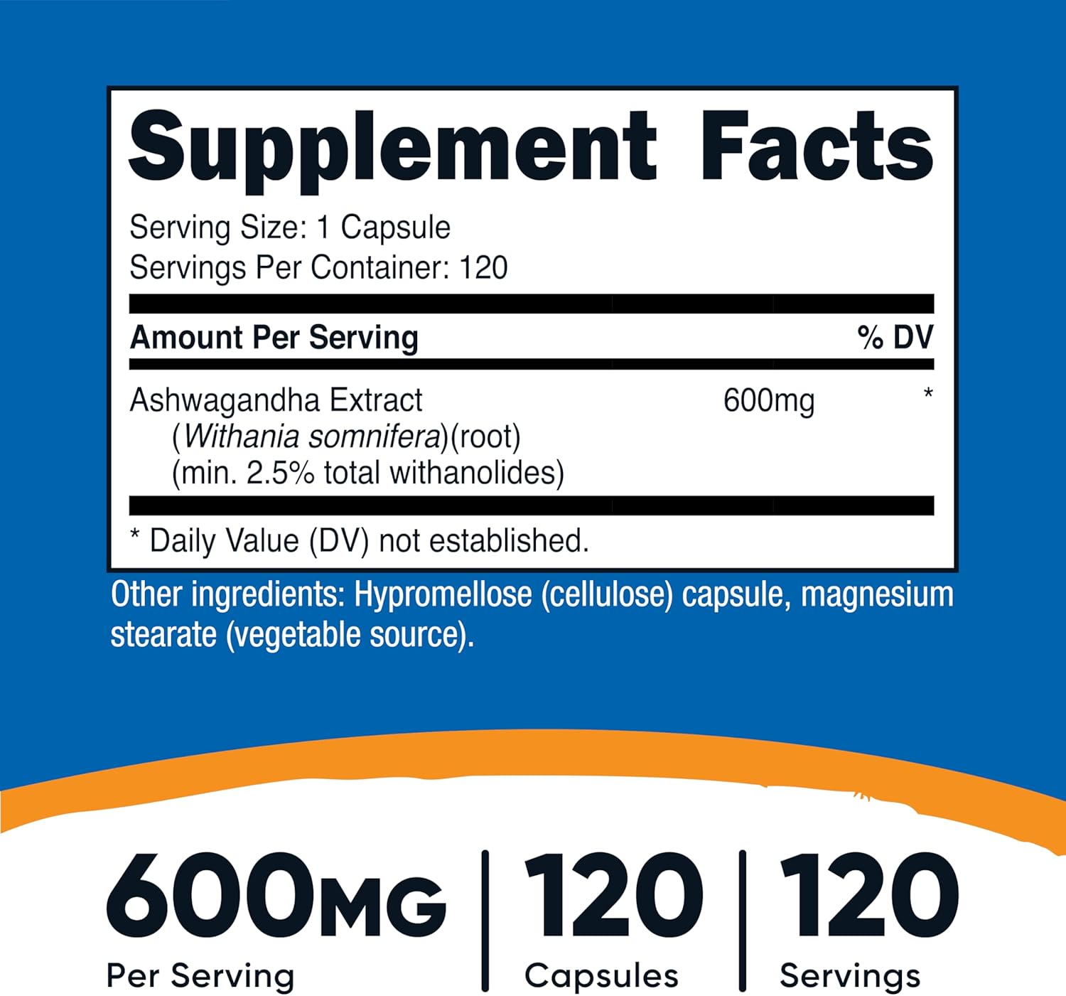 Ashwagandha Ultra Potente 600mg - 120 Cápsulas - 2