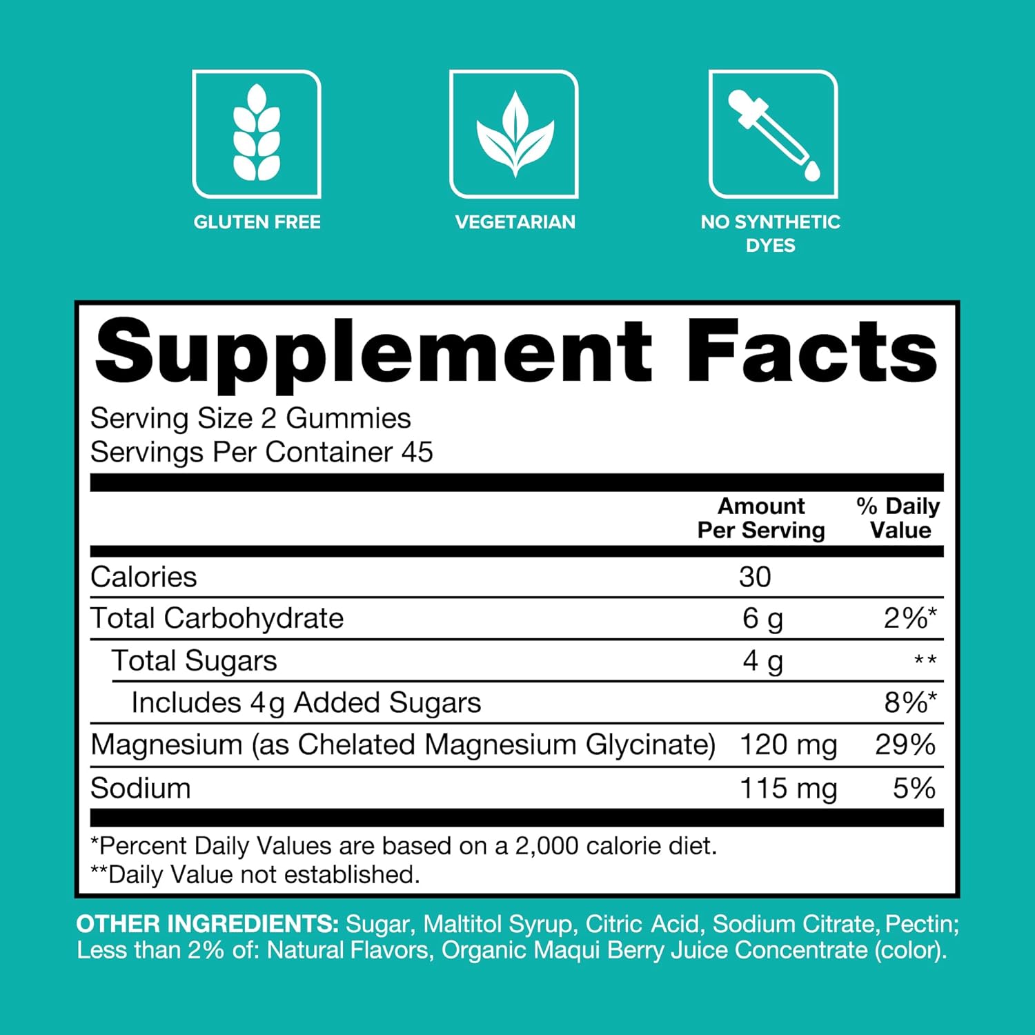 Gomitas de Magnesio Glicinato Ultra Absorbente, 90 U. - 4