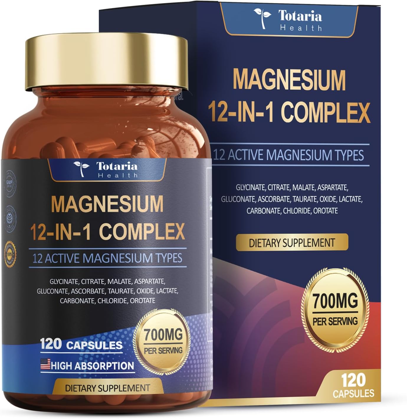 Suplemento de Magnesio Complejo Ultra Absorbente 700mg - 1