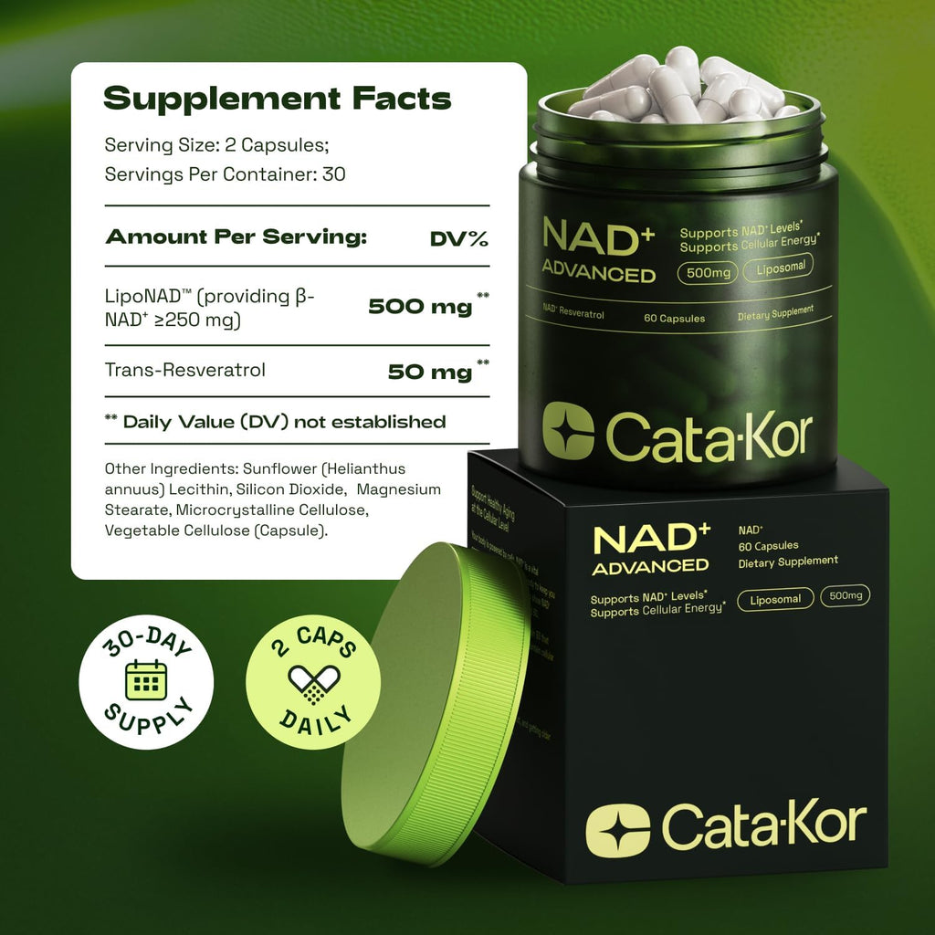 Suplemento Liposomal NAD+ y Resveratrol – Energía y Vitalidad - 5