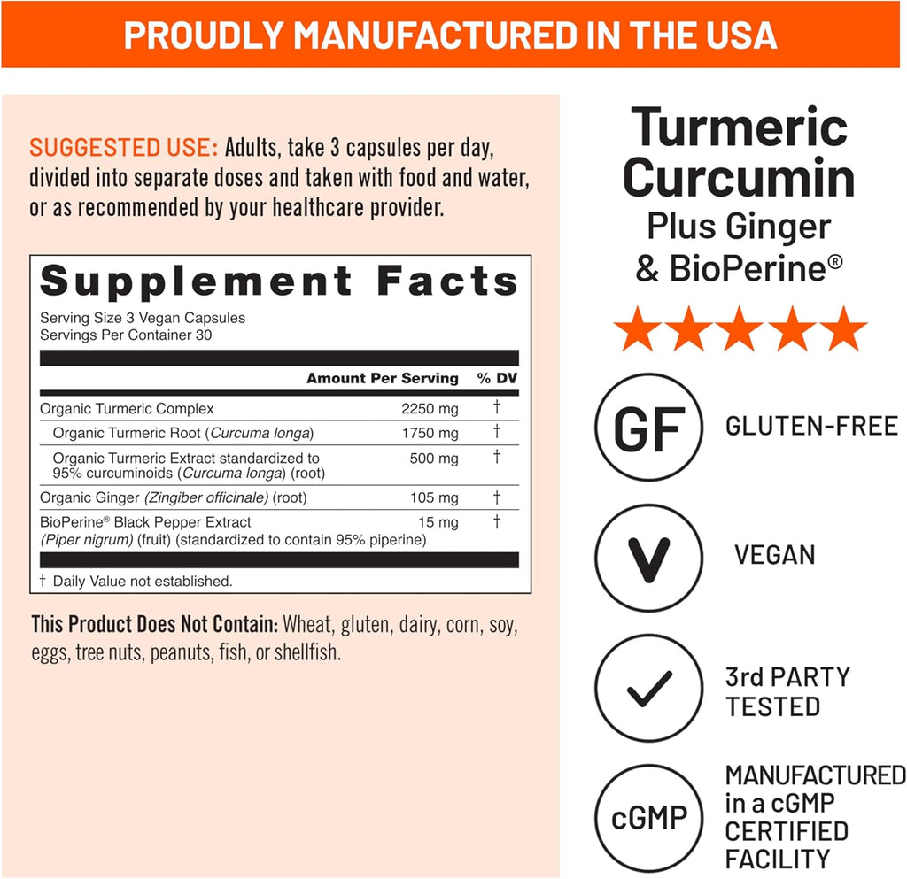 Cúrcuma NatureWise 2250mg - Absorción Avanzada y Soporte Articular - 6