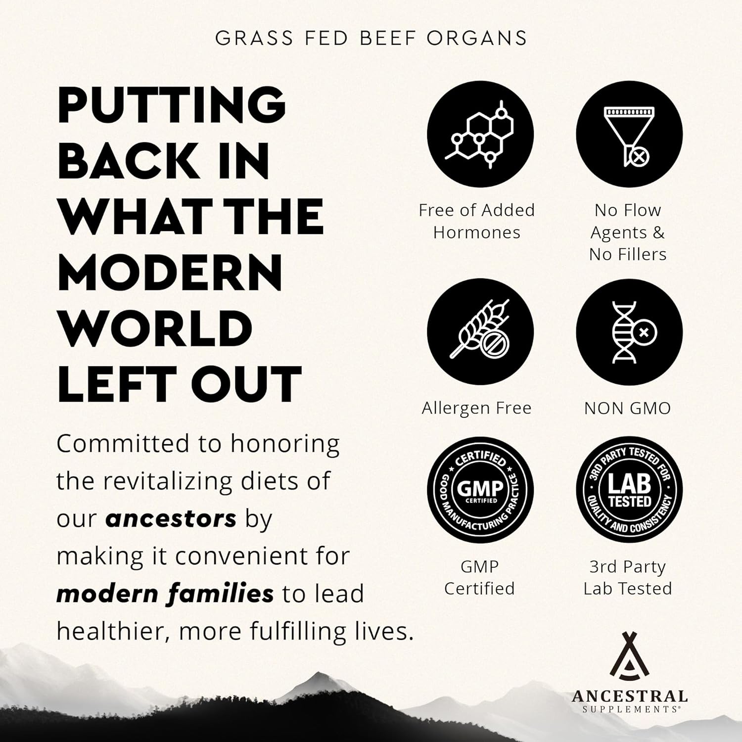 Suplemento Óptimo de Órganos de Res, 180 Cápsulas - 4