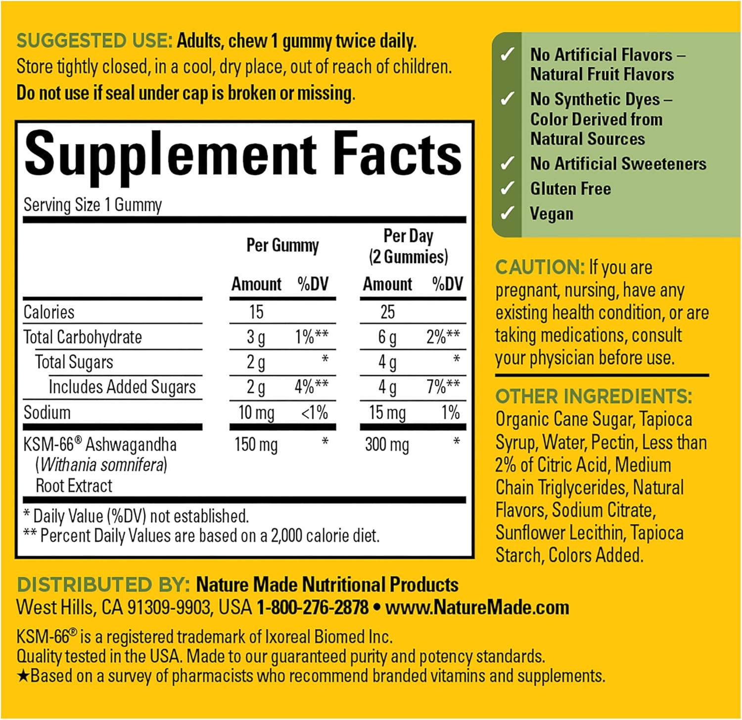 Gomitas Veganas de Ashwagandha KSM 66 para Estrés - 4