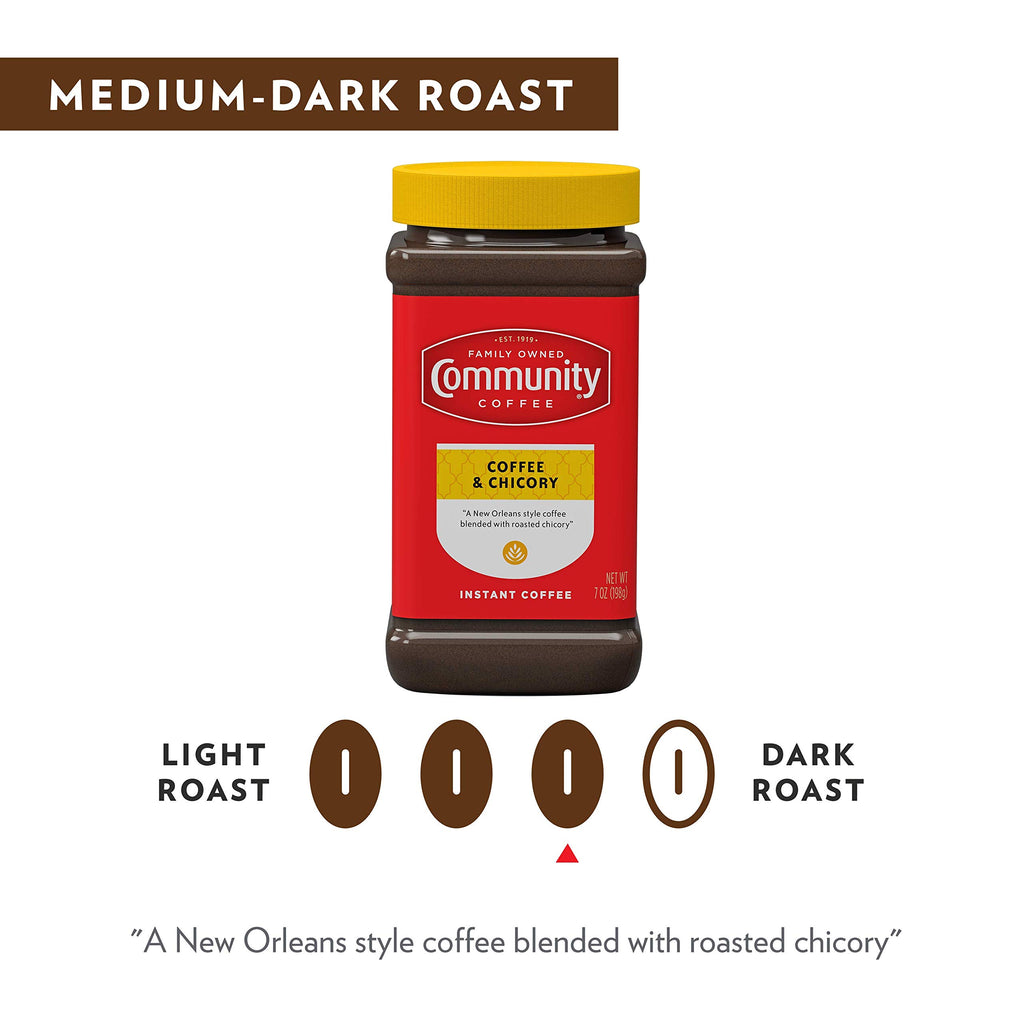 Café Community Coffee y Chicoria instantáneo 7 oz - 4