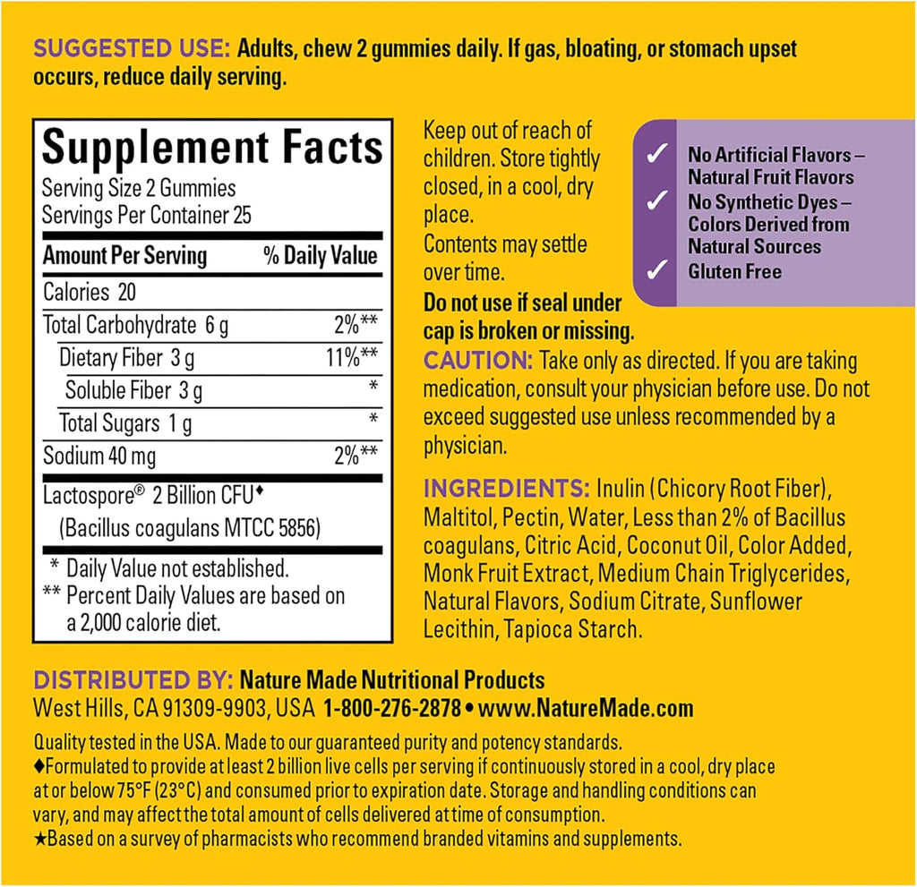 Gomas Probioticas + Fibra Prebiótica, Salud Digestiva - 5