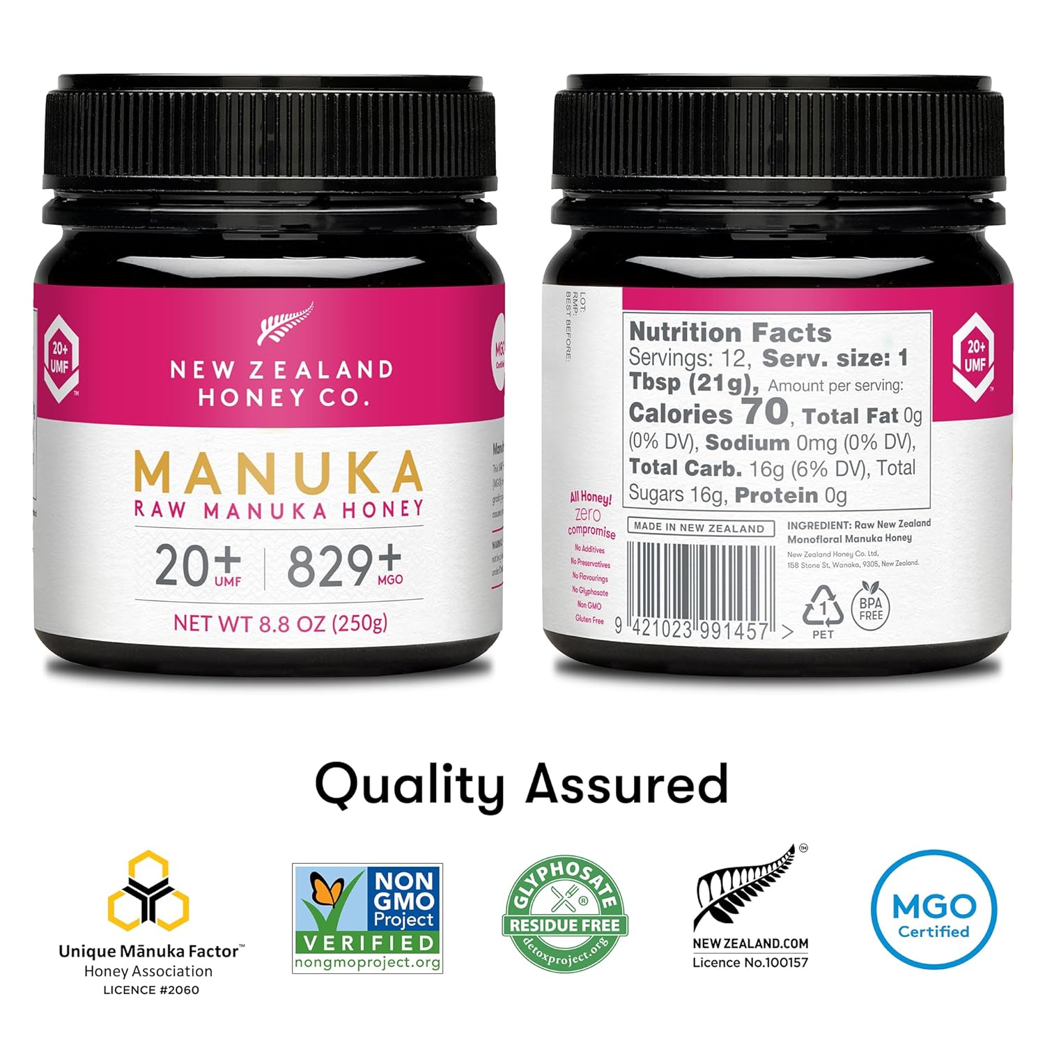 Miel de Manuka Cruda UMF 20+ - Salud Superior - 2